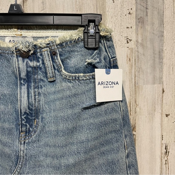 Arizona Women's Mid Rise Midi Denim Skirt-Juniors Size 0 - Picture 4 of 10